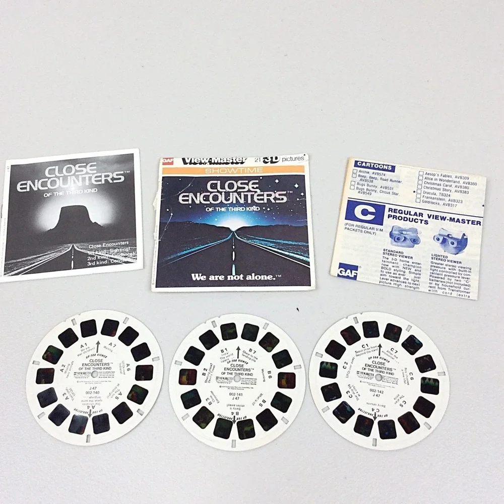 Close Encounters of the Third Kind 1977 View-Master Packet J-47 FULL COLOR Film